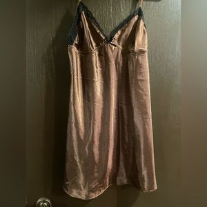 Brown trendy slip dress